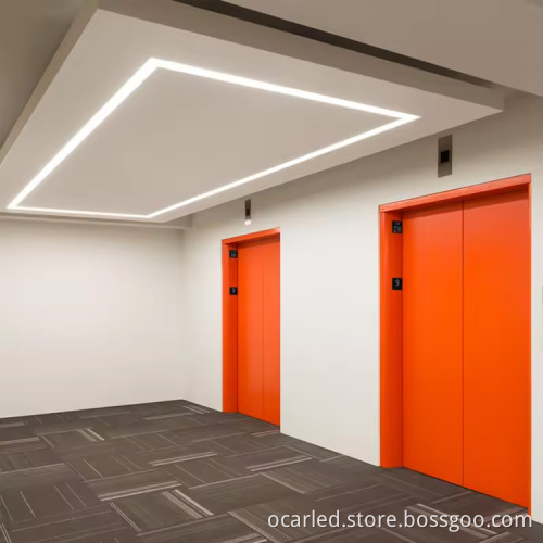 Linkable Dimmable Recessed Aluminum Linear LED Lights for Offices and Malls